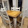 Solid Oak Extendable Dining Table & 6 dining chairs Image 3