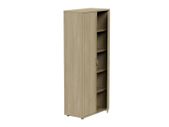 Lockable Bookcase H1850mm - 5 Levels - Urban Oak