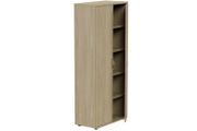 Lockable Bookcase H1850mm - 5 Levels - Urban Oak