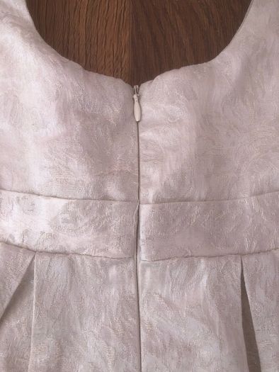 Kids Short Sleeve Ivory Dress