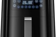 Air Fryer 5.5L with Rapid Air Circulation,1700W Air Fryers for Home Use with 60 Minute Timer&amp;Temperature,Nonstick Basket for Healthy Oil Free &amp; Low Fat Cooking,Black (FREE POSTAGE)
