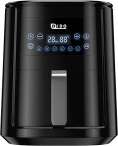 Air Fryer 5.5L with Rapid Air Circulation,1700W Air Fryers for Home Use with 60 Minute Timer&Temperature,Nonstick Basket for Healthy Oil Free & Low Fat Cooking,Black (FREE POSTAGE)