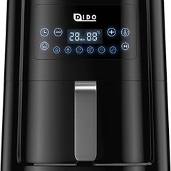 Air Fryer 5.5L with Rapid Air Circulation,1700W Air Fryers for Home Use with 60 Minute Timer&Temperature,Nonstick Basket for Healthy Oil Free & Low Fat Cooking,Black (FREE POSTAGE)