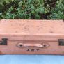 Vintage Hand built leather trunk Image 2