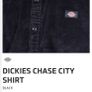 Dickies Chase City Black Corduroy Overshirt - Medium Image 2