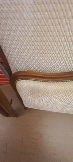 Antique French Oak and Upholstered Queen size bed  circa 1930s in Great condition