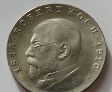 Rare Robert Koch 5 Mark 1968 East Germany DDR