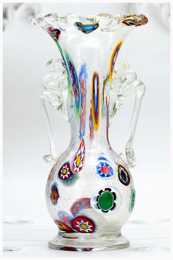 Debeaulieu Millefiori Art Glass Vase Paris