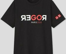 Uniqlo Roger Federer T shirt black