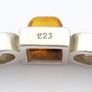 Vintage Silver, Natural Baltic Amber & CZ Bangle Image 6