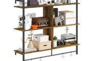 Three-Tier Floating Shelf - Brown/Black