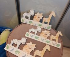 3 x jungle themed nursery hooks