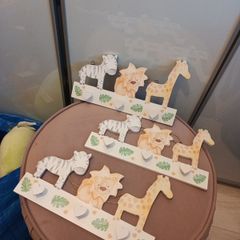 3 x jungle themed nursery hooks
