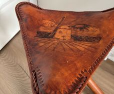 leather foot stool