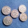 Scottish Brass Three Pence Coins. Sequential.  Bargain. Image 3