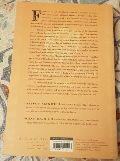 Jammet's Of Dublin: 1901 to 1967 by Alison Maxwell and Shay Harpur