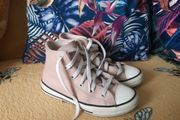 pink leather converse