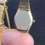 Vintage Glycine Swiss Ladies Quartz Watch - gold tone textured integrated mesh band Image 4