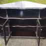 Corner cabinet mahogany with glass doors Image 5