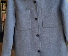 Arket 100% wool grey double faced jacket