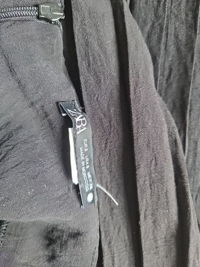 Zara black palazzo pants and top uk 10
