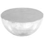 Coffee Table Hammered Aluminium 70x30 cm Silver Image 4