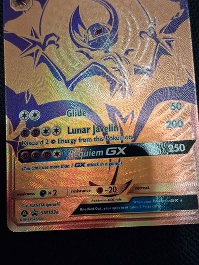 pokemon card : lunala gx SM103a