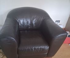 PRICE DROP real leather armchair