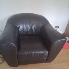 PRICE DROP real leather armchair