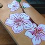 Leather cherry blossom wallet Image 2