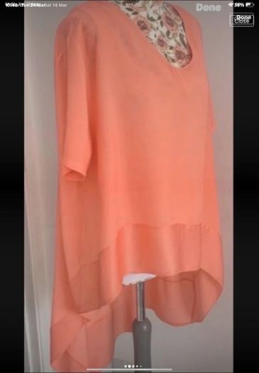 tunic Bnwt short sleeve tunic top asymmetrical freesize  14/16