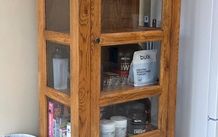 Solid Oak Display Cabinet