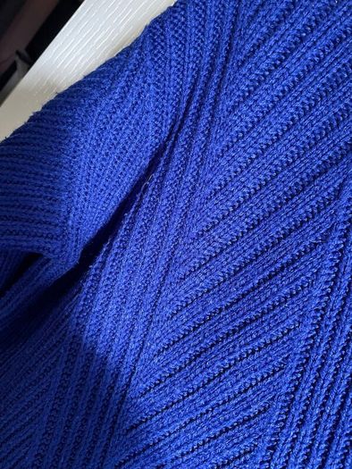 Dorothy Perkins Cobalt Royal Blue Chevron Knit Jumper