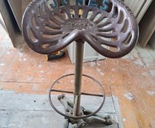 The Plano Manufacturing Co Chicago Jones Tractor Seat Cast Iron Original Antique