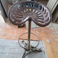 The Plano Manufacturing Co Chicago Jones Tractor Seat Cast Iron Original Antique