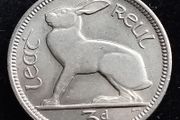 Ireland - 1968 - Irish 3d - 3 Pence - Hare - KM.12a - UNC - [2698]
