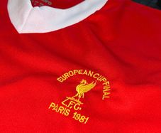 Liverpool F.C European Cup Final Paris 1981 retro jersey shirt Medium