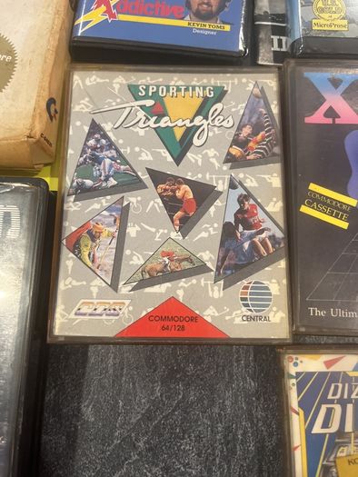 Vintage Commodore 64 (C64) Strategy, Quiz & Simulator Game Lot 9 Original Tapes & Boxes