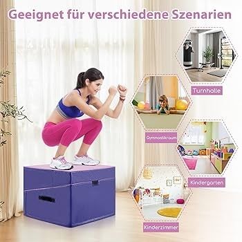 Slanted Gymnastics Mat, Wedge-shaped Soft Floor Mat, Foldable, 2-in-1 Gym Mat with Carry Handle, Sports Mat, Fitness Mat, Children for Home, Gym