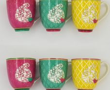 YourtheDish Gift Bird 6 Mug Coffee Set