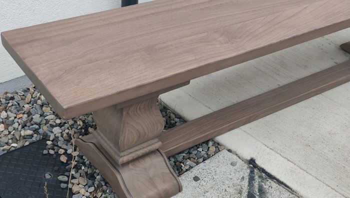 Dining Bench 200cm Vintage Ash Monastery