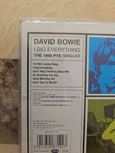 Bowie CD - I Dig Everything: The 1966 Pye Singles