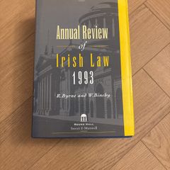 Title: Annual Review of Irish Law 1993, Byrne and Binchy, Roundhall 1994, hardcover with slipcase