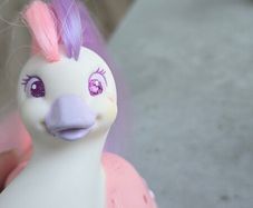 Baby Belle Princess Swan Tonka Keypers same era as MLP G1 not My Little Pony