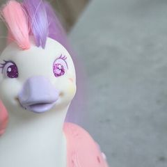 Baby Belle Princess Swan Tonka Keypers same era as MLP G1 not My Little Pony