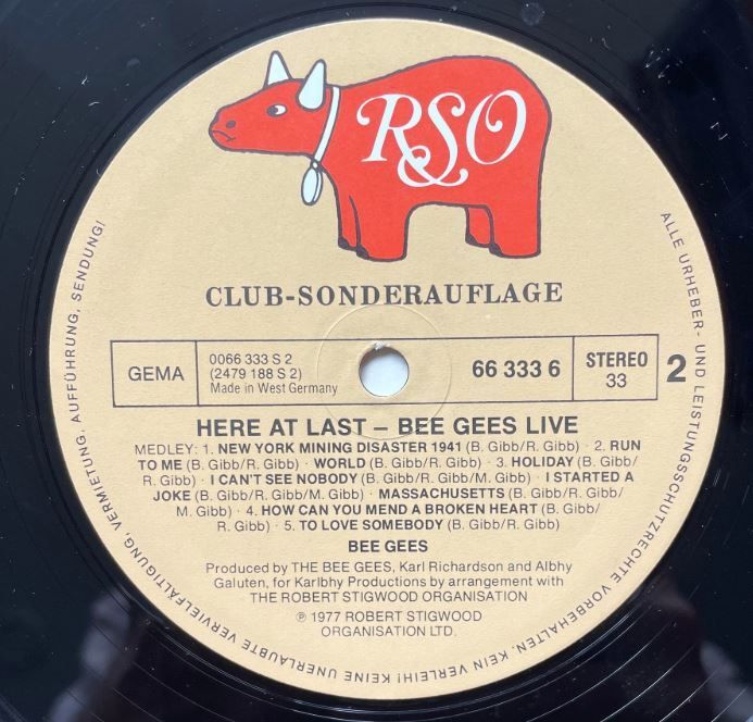 LP Bee Gees, in good condition. (volume 2) The price is on the list.