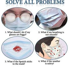 3D Face Mask Inner Support for better breathing