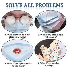 3D Face Mask Inner Support for better breathing