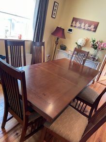 Set of tables and chairs