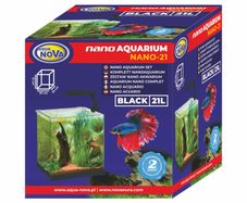 Aqua Nova Aquarium Set NANO-21 Black 21L LED Light And Filter